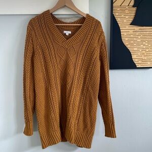 LL Bean cable knit cozy sweater / sweater dress